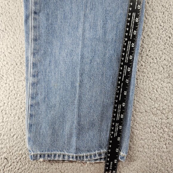 Levis Jeans Mens 38x34 Blue 505 Regular Fit Straight Leg Modern Work Pants - Picture 10 of 16